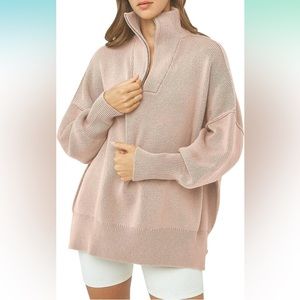 Set of 3 ANRABESS 3/4 Zip Sweatshirts